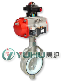 D971F氣動(dòng)四氟密封對(duì)夾蝶閥 D971F氣動(dòng)四氟密封對(duì)夾蝶閥