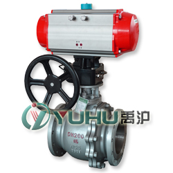 氣動(dòng)切斷球閥（帶側(cè)裝手輪、雙作用氣缸）