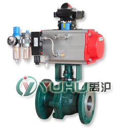 氣動(dòng)切斷球閥（單作用氣缸、三聯(lián)件）