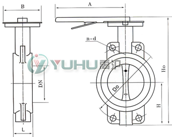 D71F四氟密封蝶閥 (手柄傳動) D71F四氟密封蝶閥 (手柄傳動)
